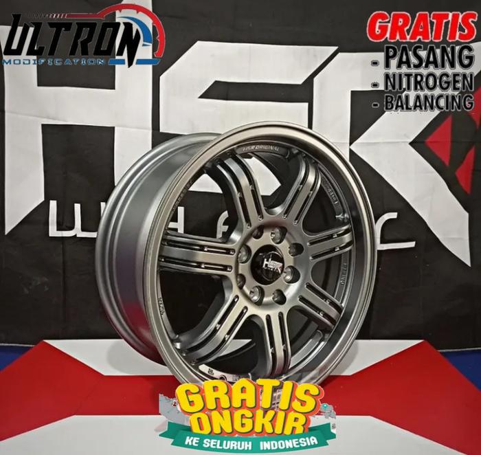 Velg racing original hsr siak bukan te37 ring 16 h4x100-114,3 city,kia