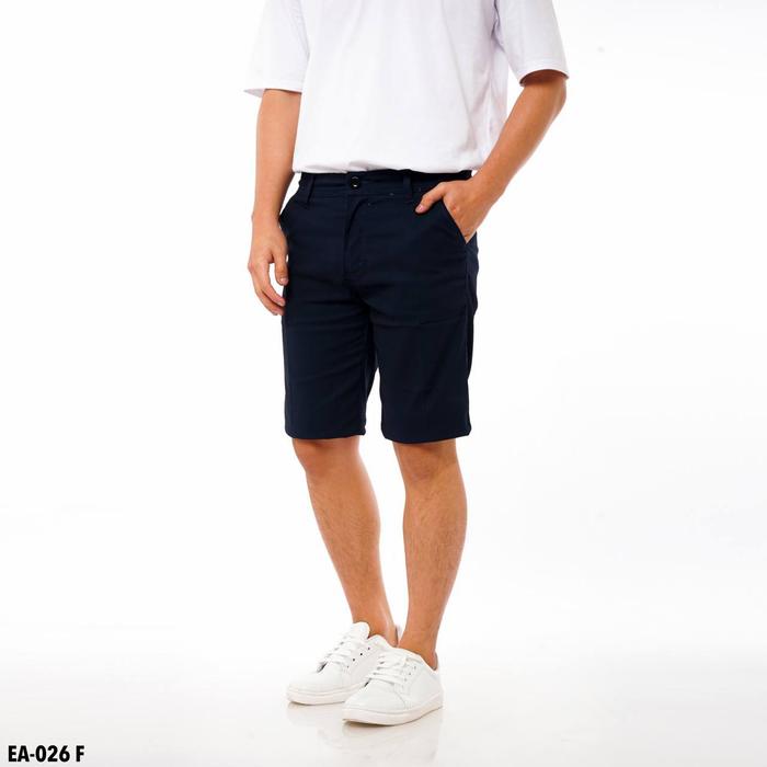 Short Pants Chino Navy Old Celana Pendek Pria Celana Chino Polos Pria