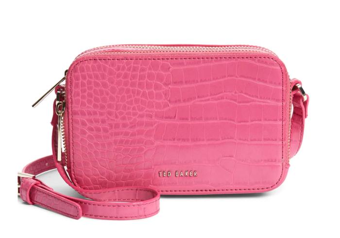 TED BAKER LONDON STINA EMBOSSED FAUX LEATHER BAG BY MADAME JASTIP USA