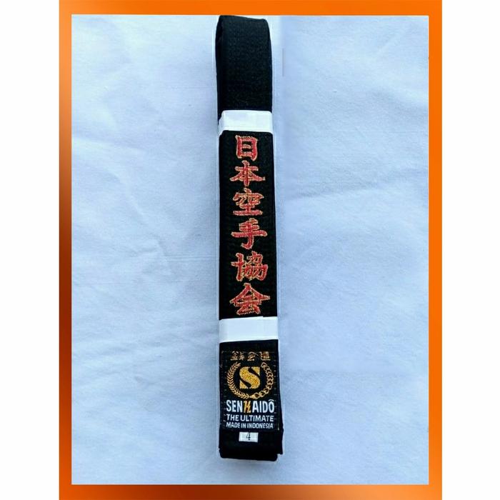 Sabuk Hitam Satin Karate lokal