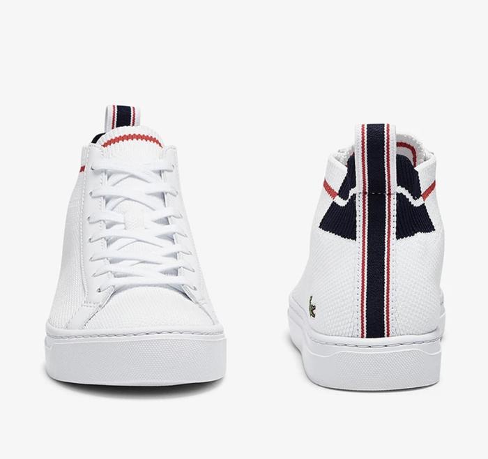 Sepatu lacoste pria bahan textile sneaker original with box