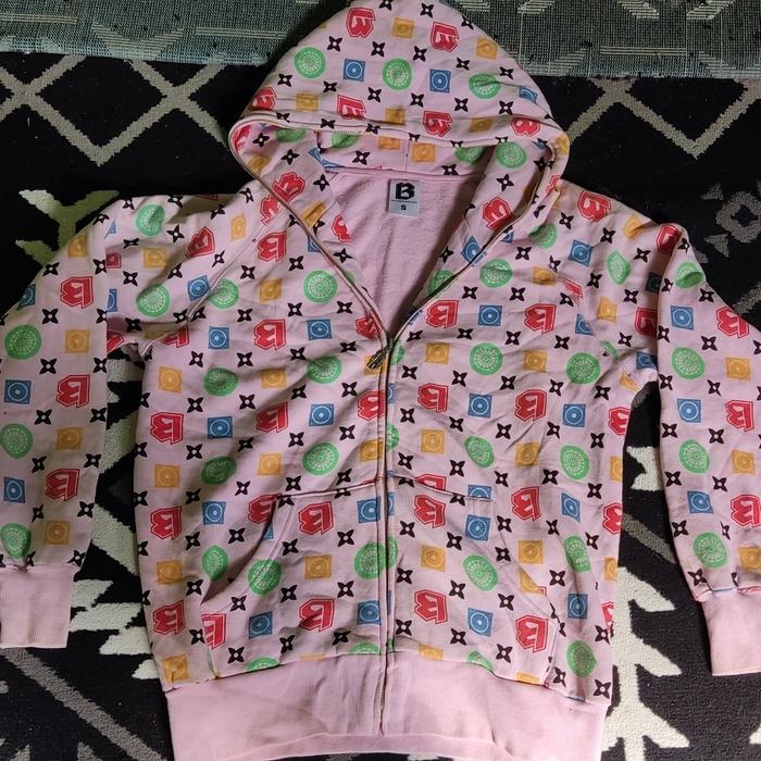 Hoodie Full Zipper Banc Full print Logo Original Second