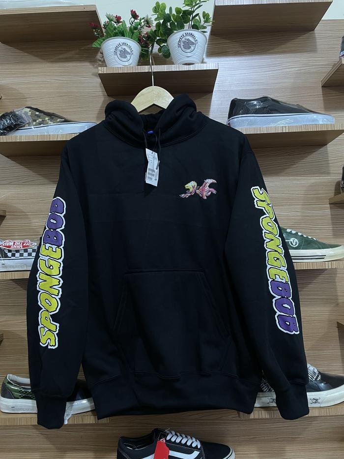 HOODIE H&M SPONGEBOB KRABBY PATTY BLACK