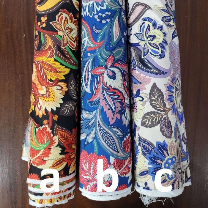 Kain Motif Katun CVC Kain Batik Motif Batik Katun (0.5 meter)