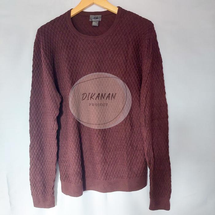 HNM KNIT SWEATER MAROON