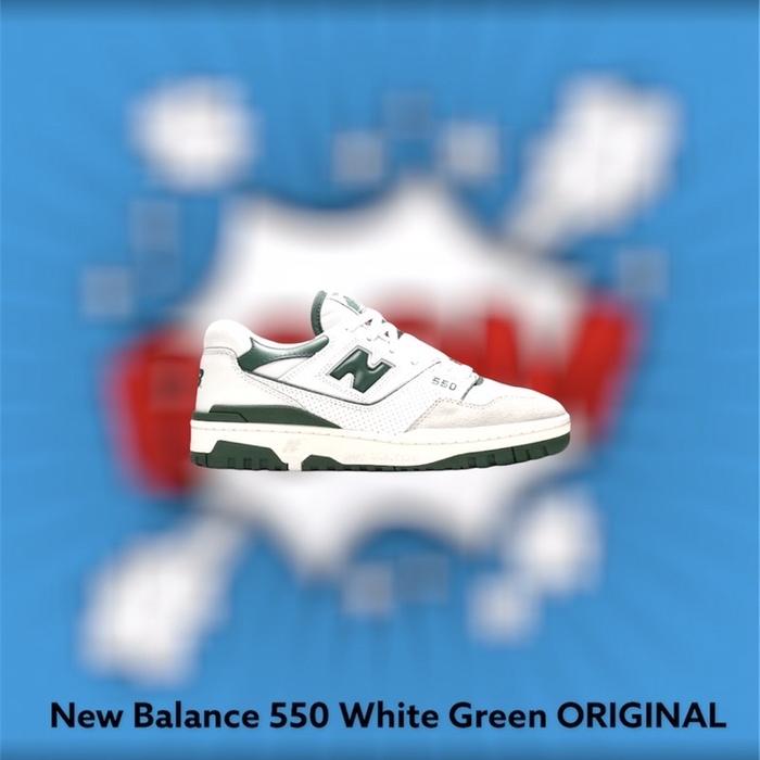 Nb 550 New Balance 550 White Green ORIGINAL