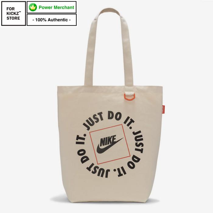 NIKE HERITAGE JDI TOTE BAG BEIGE UNISEX