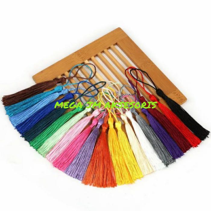 Tassel Rumbai Jambul Kepala Tasbih Gantungan Konci Tassel Rumbai