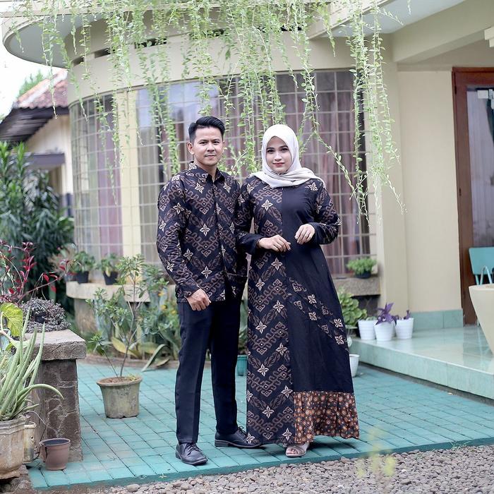 baju couple / dress couple / gamis brukat / dress lamaran / dress