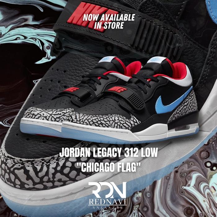 Nike Air Jordan Legacy 312 Low Chicago Flag Original