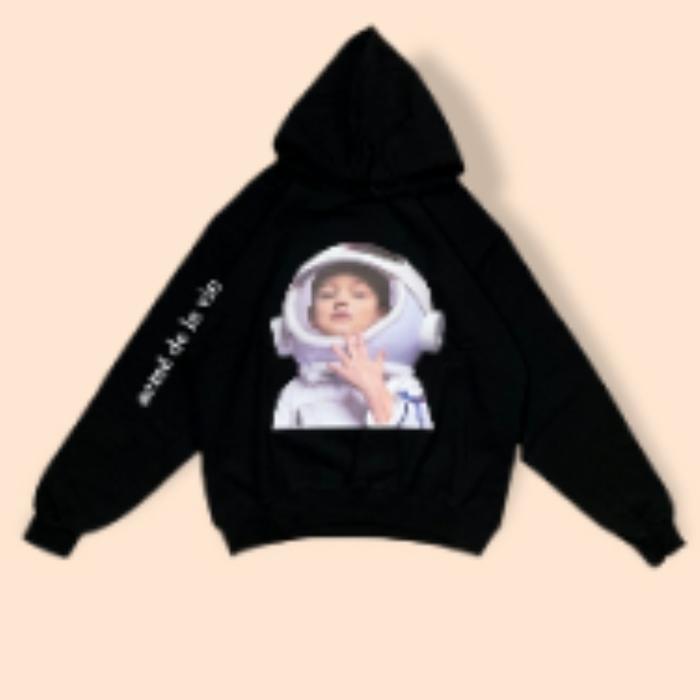 459. ADLV Acme De La Vie Black Hoodie - Astronaut Size 1 Authentic