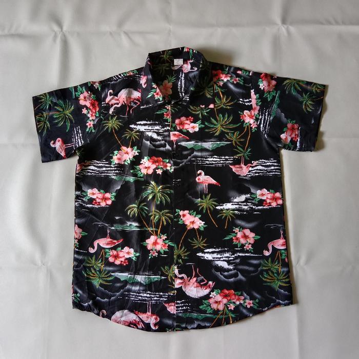 kemeja hawai natural mark lengan pendek second bekas preloved