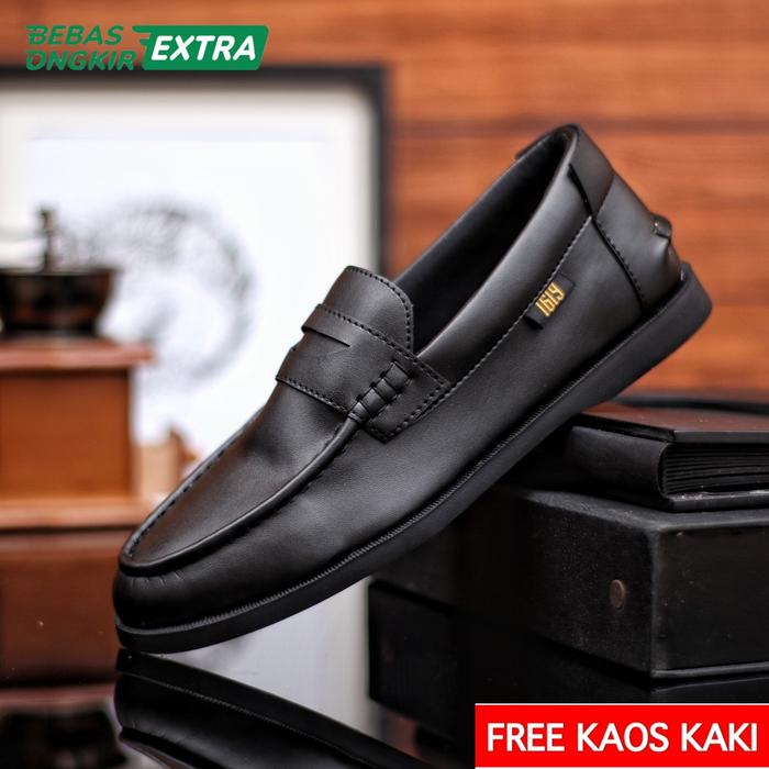 Sepatu 1619Fni Original Slip On Pria Loafers Casual Formal Kerja Ori