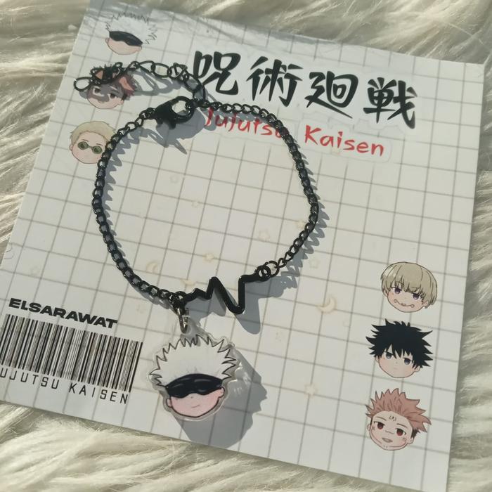 GELANG RANTAI HITAM GOJO SATORU BRECELET