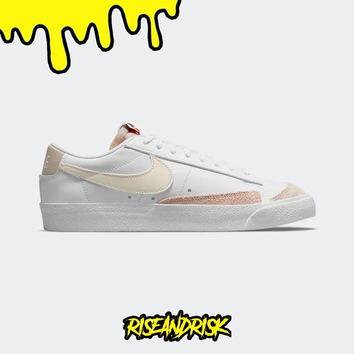 Nike Blazer Low 77 Vintage White Pink Oxford Fossil Stone Original