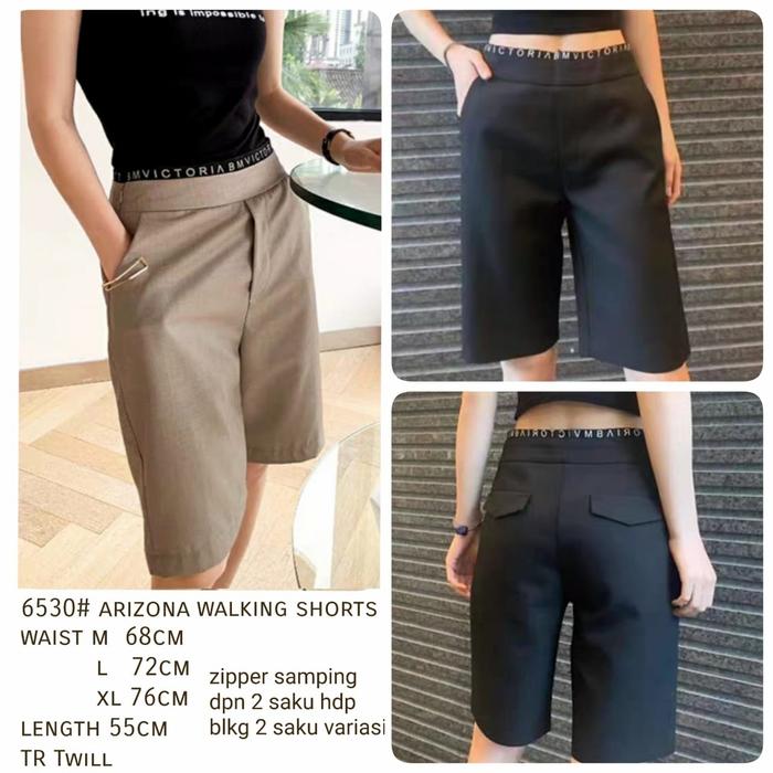 Celana Pendek 6530 Arizona walking shorts import MOCCA Hitam 6530#
