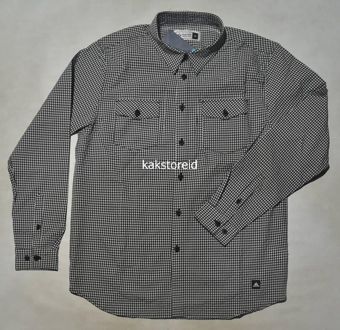 CRATER Kemeja Pria Formal Lengan Panjang Putih Motif Reguler CER 02