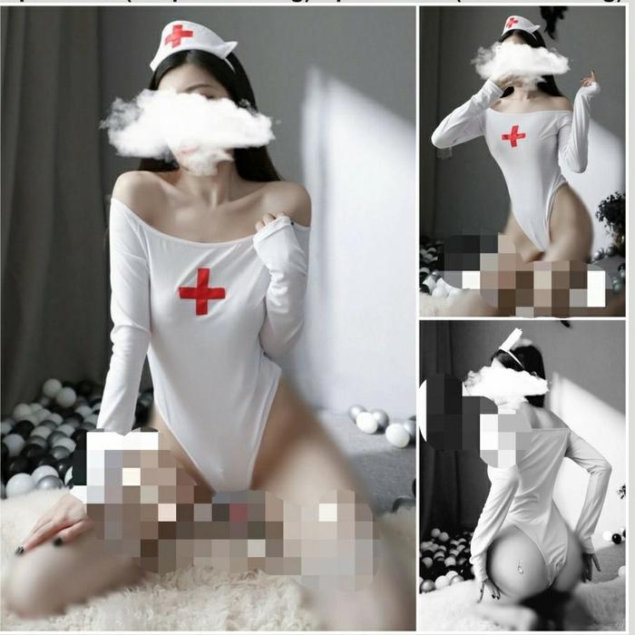 Sexy Lingeri Kostum Murah Suster A0758WE PLUS STOCKING