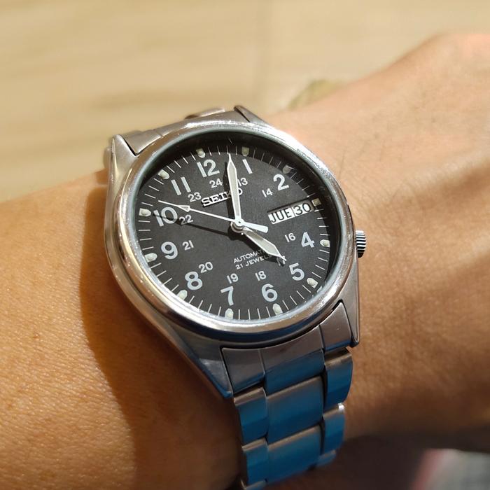 Jam Tangan Seiko SNX425 Military Dial Automatic