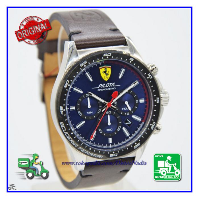 JAM TANGAN PRIA SPORT FERRARI ORIGINAL / JAM PRIA MODEL SPORTY ORI