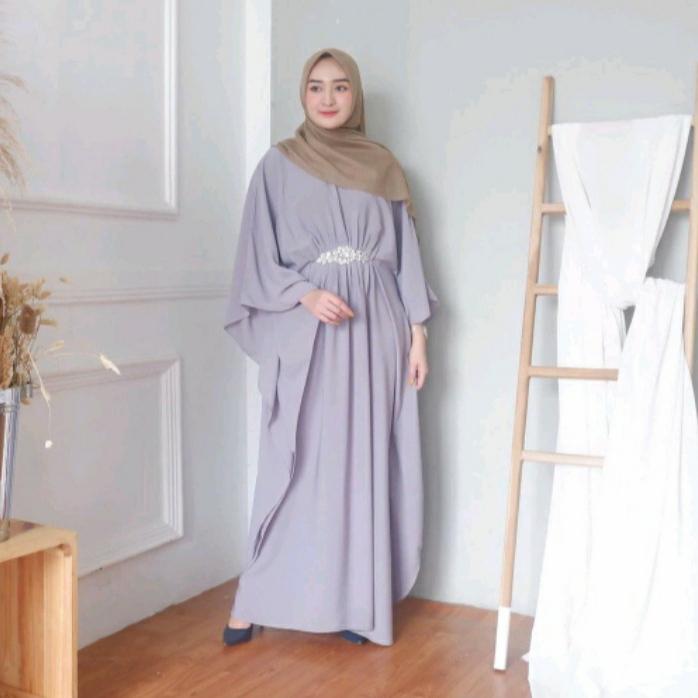 Baju muslim wanita kaftan gamis maria dress maxi lebaran