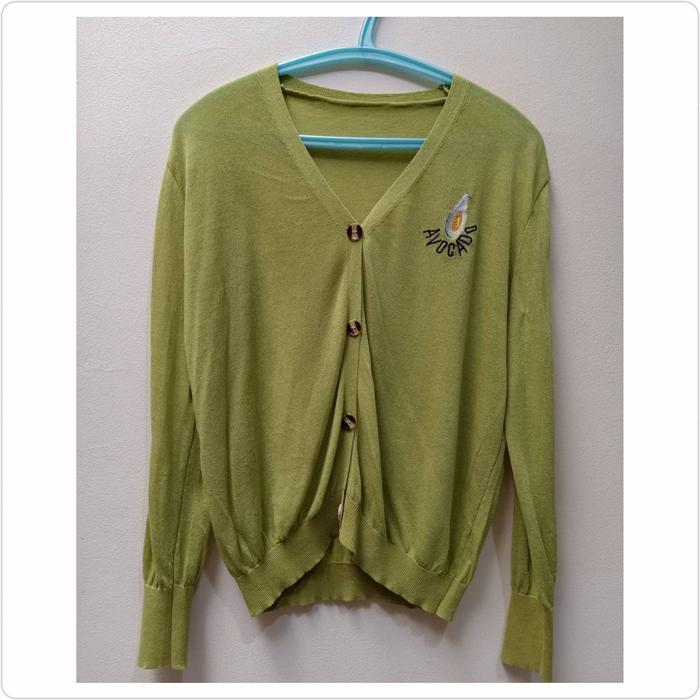 cardigan hijau avocado2