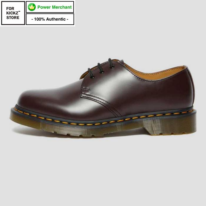 DR MARTENS 1461 BURGUNDY SMOOTH LEATHER OXFORD DOCMART