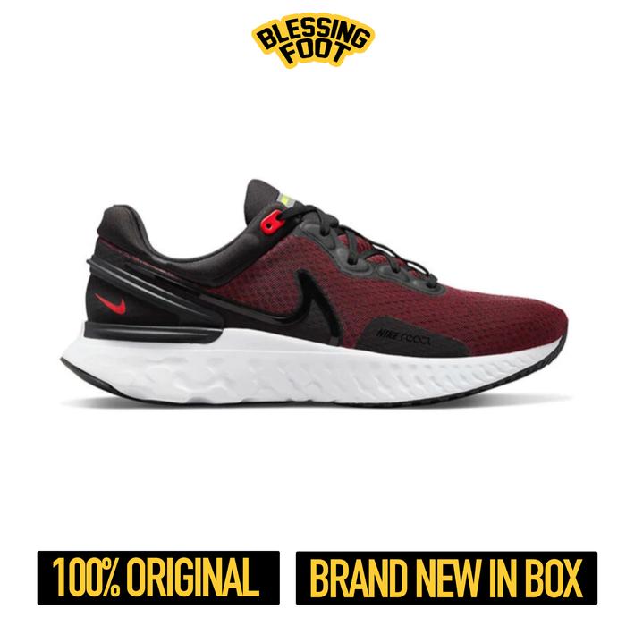 Nike React Miler 3 Black / Siren Red / Volt ORIGINAL BNIB
