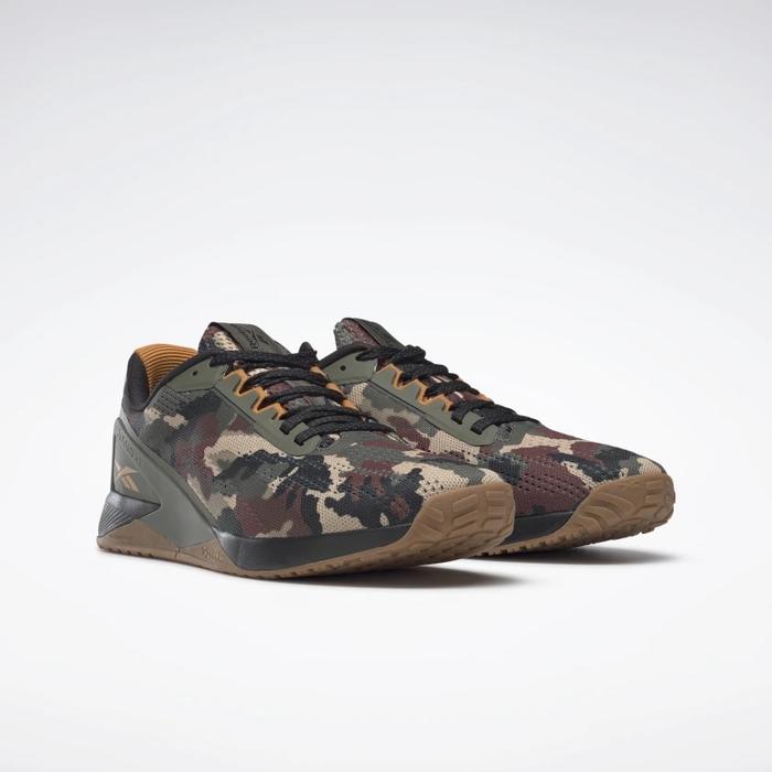 Reebok Nano X1 Men's Cross Training Shoes - Camo Green -