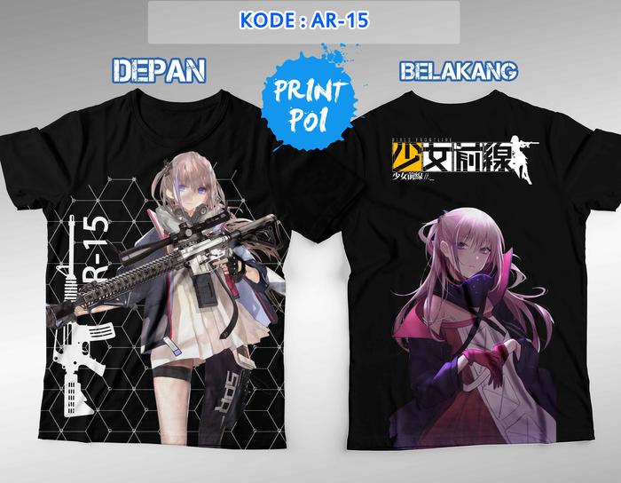 Kaos Girls Frontline AR-15 AR15 - PrintPoi - FullPrint