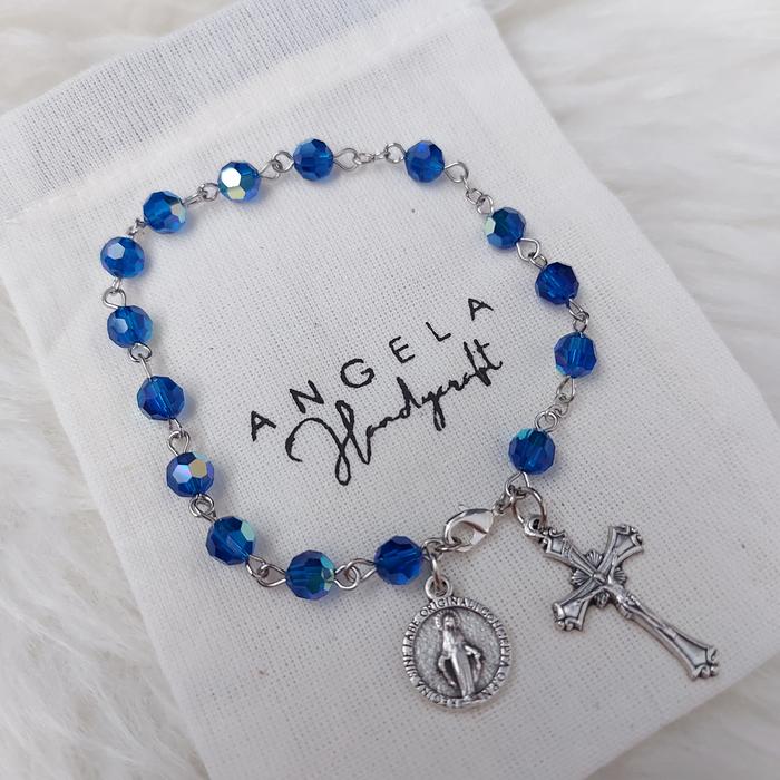 Gelang rosario swarovski 6mm