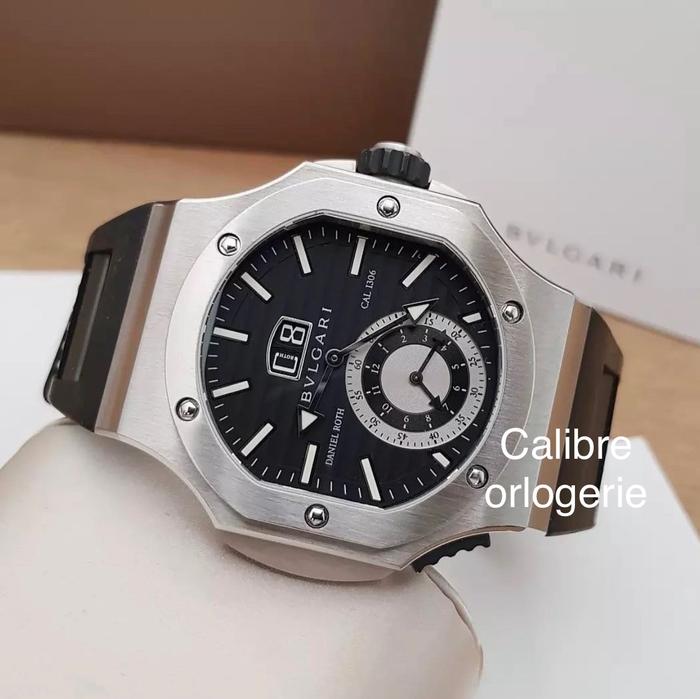Jam tangan bekas pria bvlgari daniel rothendurer chronosprint 56mm