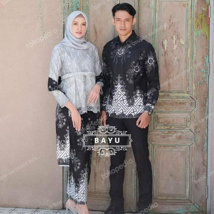 COUPLE BATIK COUPLE 2021 BRUKAT Sarimbit Batik kebaya couple