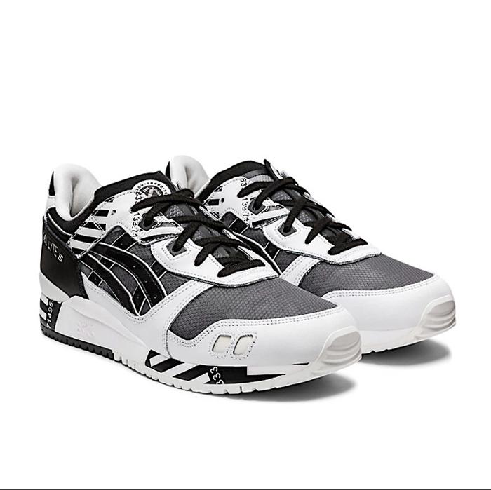 SEPATU SNEAKERS PRIA ASICS GEL LYTE III 3 OG MODERN TOKYO WHITE BLACK
