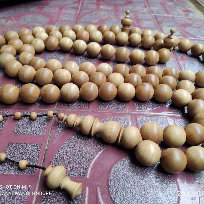 Tasbih besar 20mm kayu Cendana