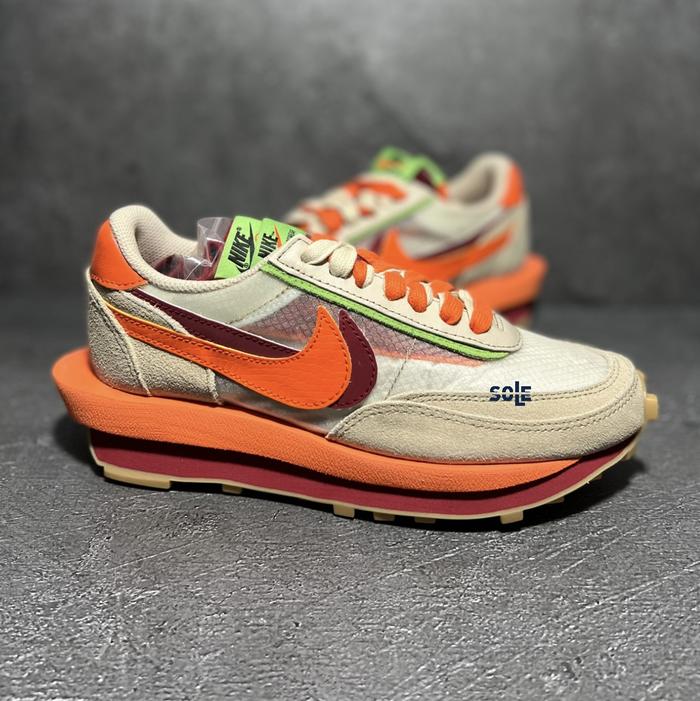 Nike Sacai LD Waffle x Clot Orange