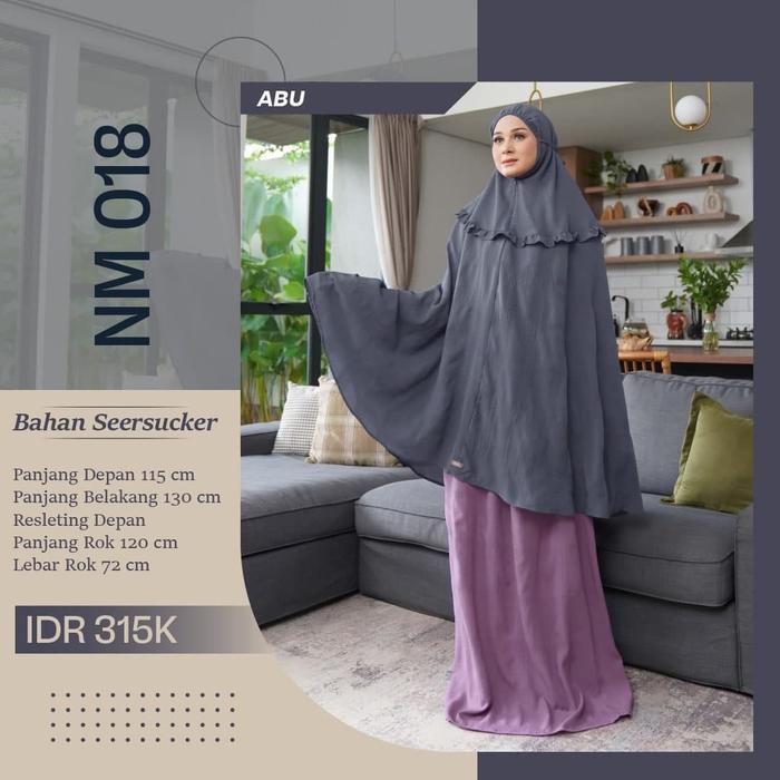 Mukena Ruffle Dewasa Polos + Nibras Mukena NM 018 + Mukena Spesial Ori