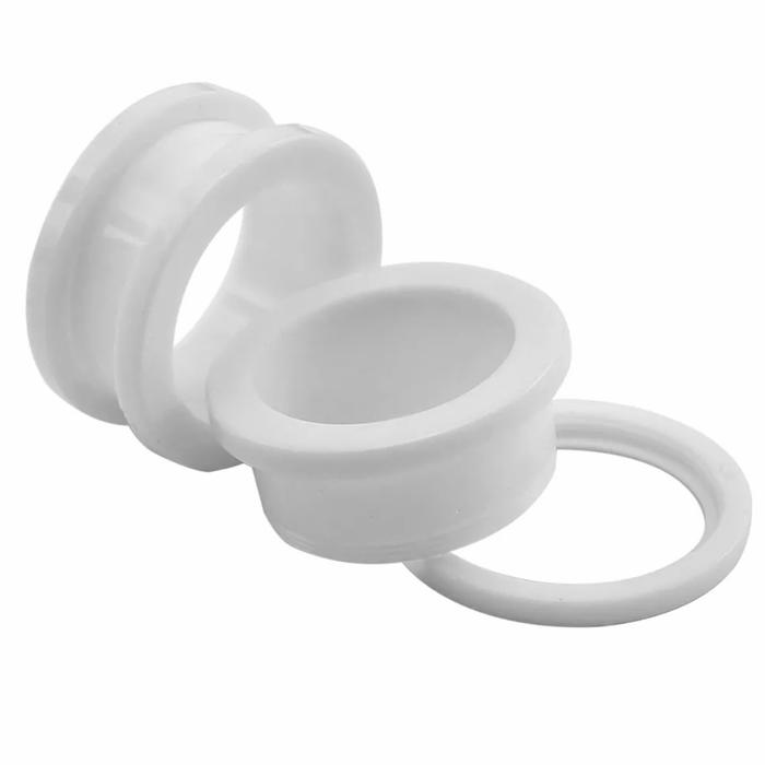 1PCS Anting Earring EarPlug ScrewTunnel Acrylic Ringan White 2mm - 20mm Piercing Body Jewelry