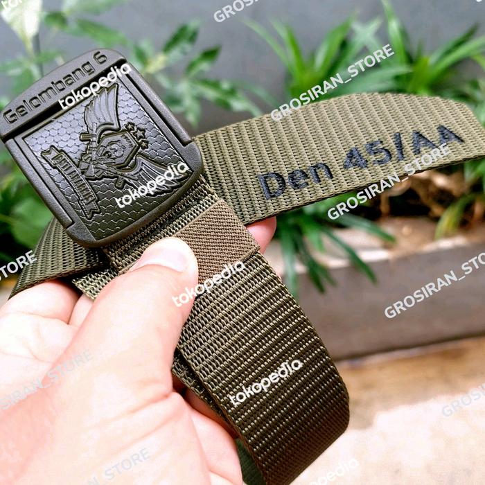 sabuk belt ikat pinggang anti anarkis pkssh custom logo nama grafir