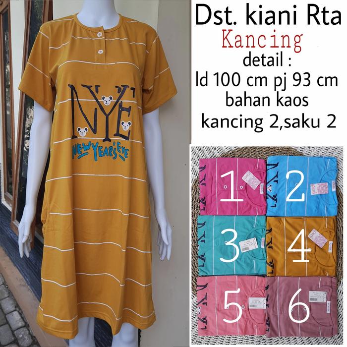 daster cantik lorita | daster kaos kancing