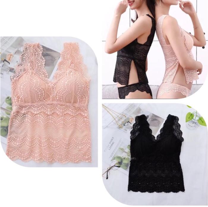 Lacy Brasexy chest bra - V neck lace bra