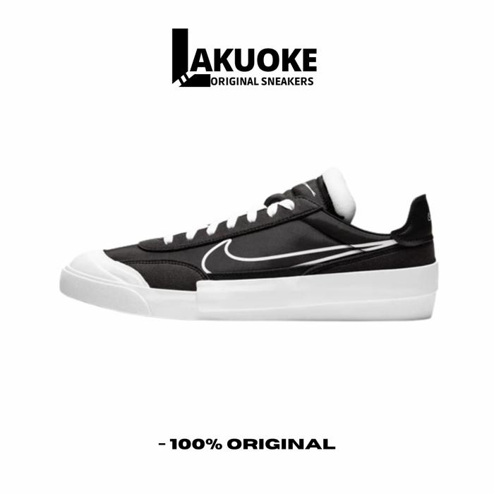 SEPATU NIKE DROP TYPE HBR BLACK WHITE ORIGINAL