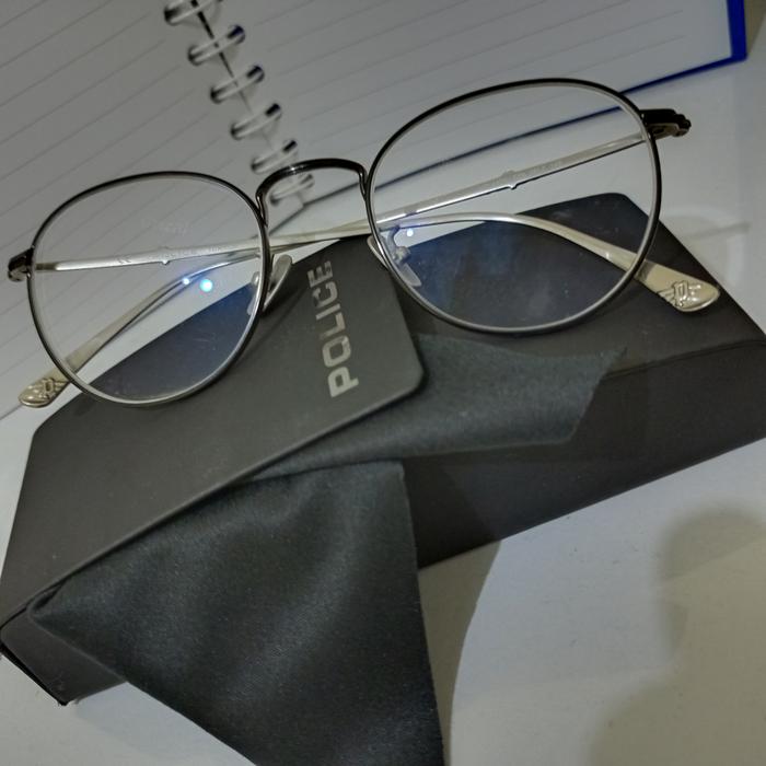 Kacamata Police Original lensa Essilor Crizal minus 2.5