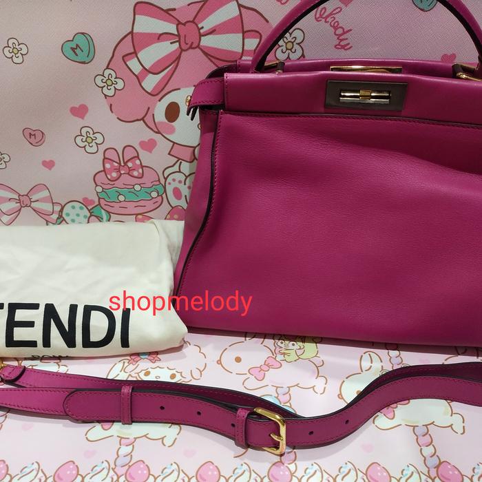 Fendi peekaboo medium fushia authentic