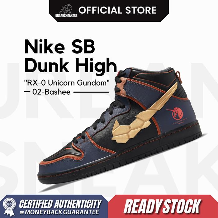 Gundam x Nike Dunk High SB Project Unicorn Banshee Norn | DH7717 400