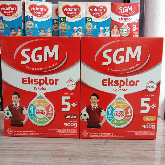 SGM Eksplor 5+ 900g Susu Pertumbuhan Rasa Madu untuk Anak 5-12 Tahun