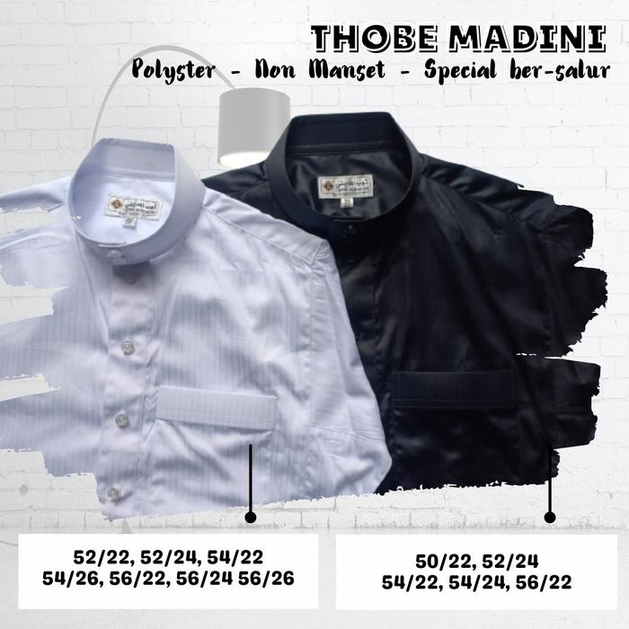 JUBAH THOBE ALMADINI POLYSTER SALUR