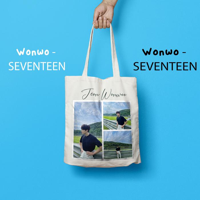 [WONWOO SEVENTEEN] I TOTEBAG SEVENTEEN MURAH I PHOTOCARD WONWOO