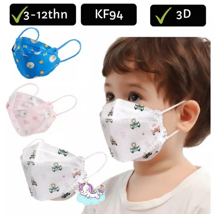 Masker KF94 Kids 4 PLY / Masker KF94 Anak 4 PLY KOREA KF 94 ANAK