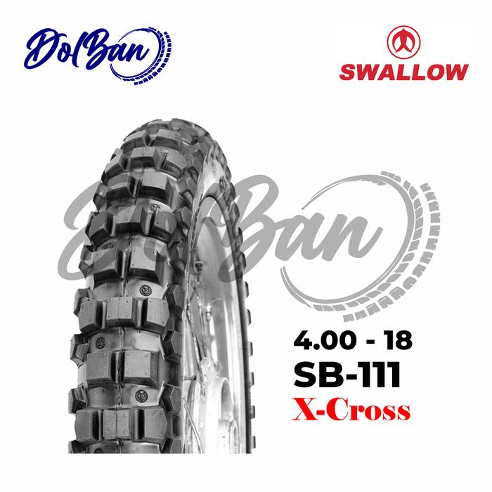 BAN LUAR SWALLOW 400-18 RING 18 SB-111 X-CROSS TUBETYPE